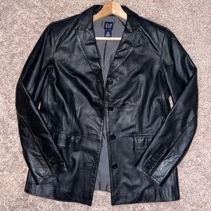 GAP Genuine Leather Blazer Jacket